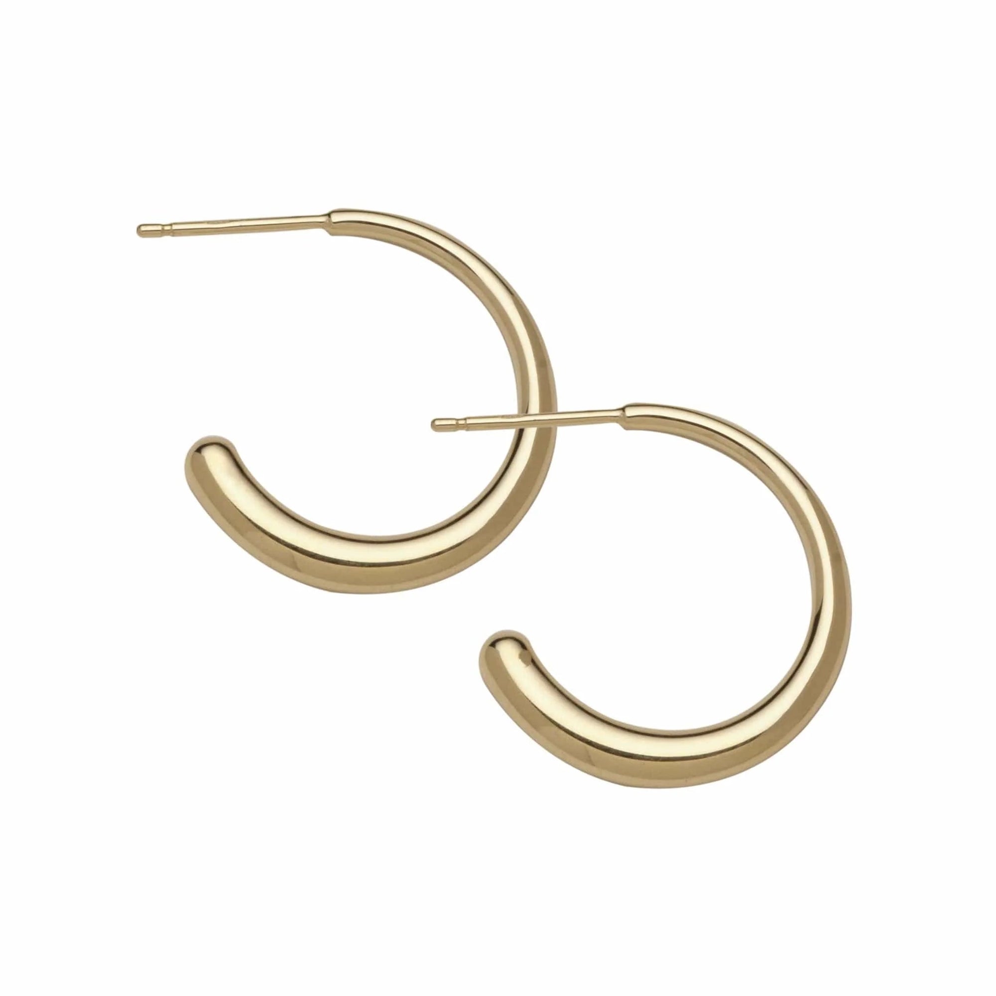 Simone 1" Hoops Gold Earrings Jennifer Zeuner 