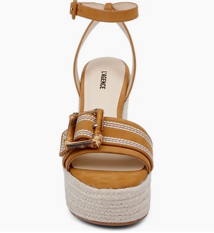 Aurore Sandal Buckskin Shoes - Wedges - Espadrille L'Agence Shoes 