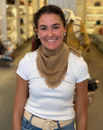 Distressed Triangle Scarf Sandstone Scarves Jumper 1234 