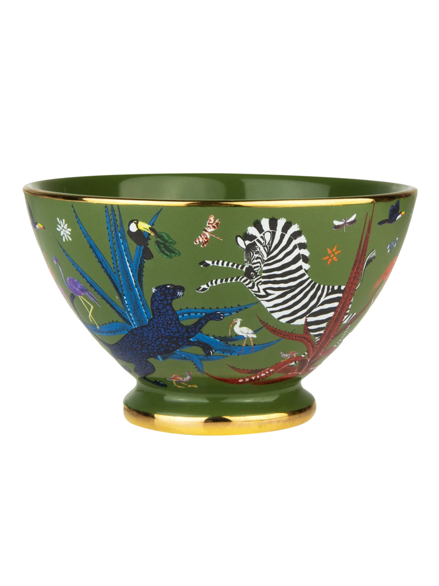 Jungle Ceramic Bowl Green Home Decor - Bowls, Trays & Vases Ortigia 
