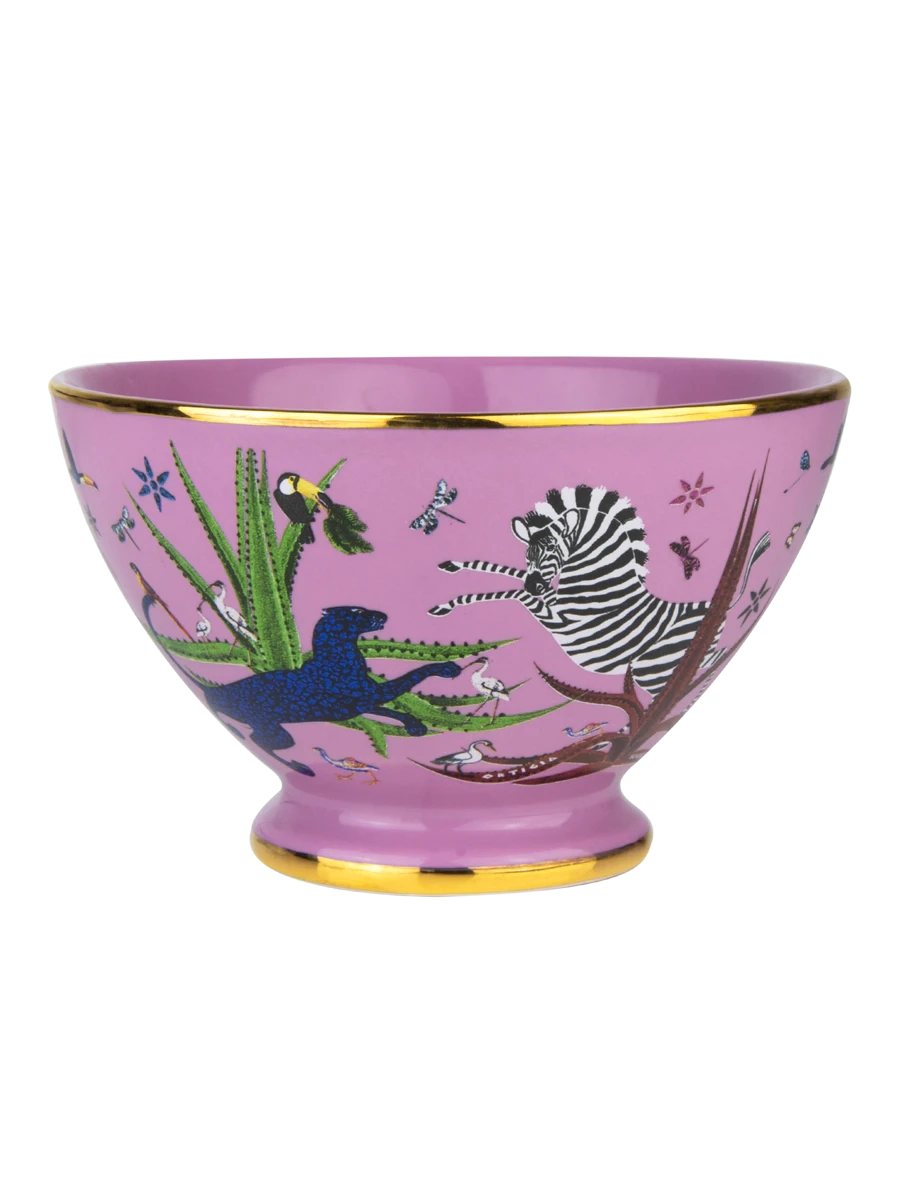 Jungle Ceramic Bowl Pink Home Decor - Bowls, Trays & Vases Ortigia 