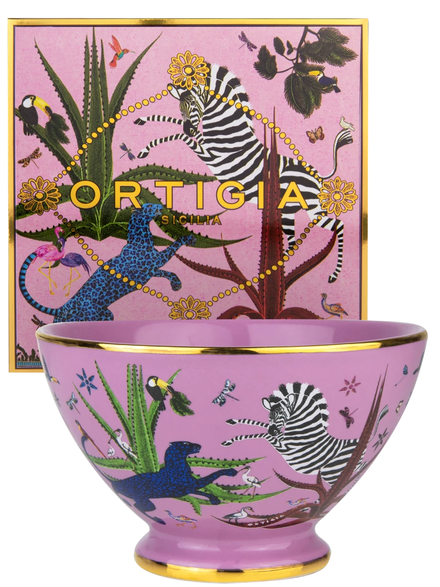 Jungle Ceramic Bowl Pink Home Decor - Bowls, Trays & Vases Ortigia 