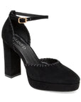 Addie Suede Black Shoes - Pumps - High Silent D 