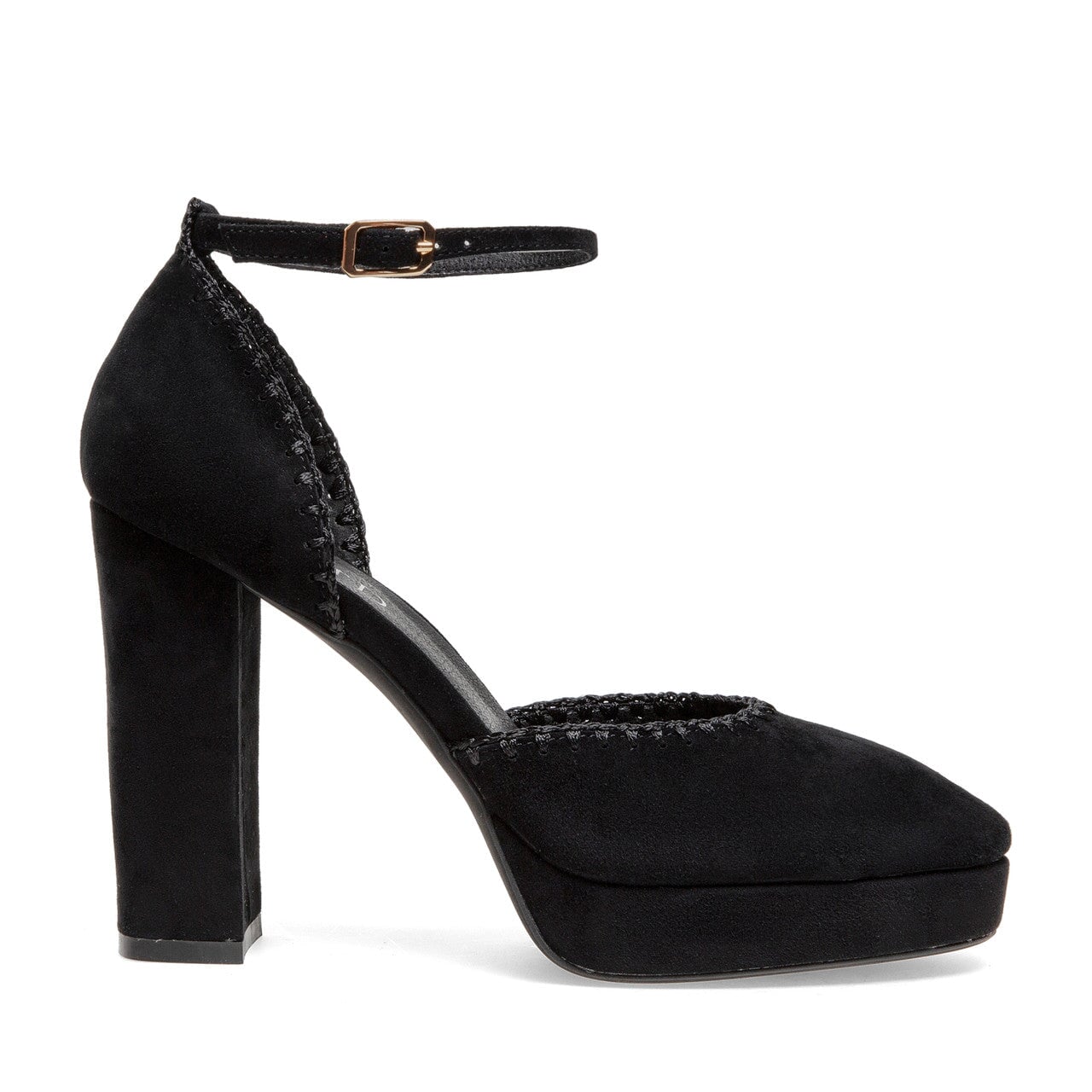 Addie Suede Black Shoes - Pumps - High Silent D 