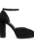 Addie Suede Black Shoes - Pumps - High Silent D 