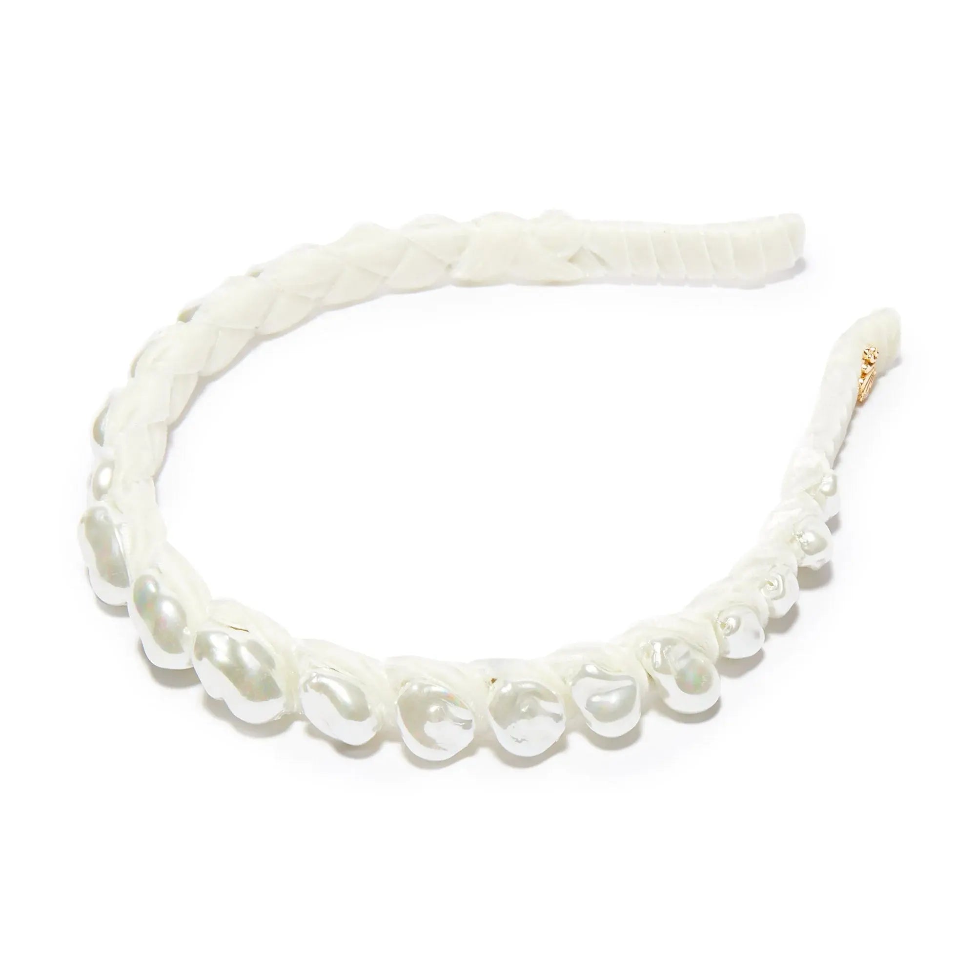 Graduated Baroque Pearl Headband Ivory Accessories - Beauty & Hair Lele Sadoughi 