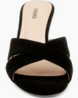 Aveline Suede Black Shoes - Sandals - Heeled Sandals L'Agence Shoes 