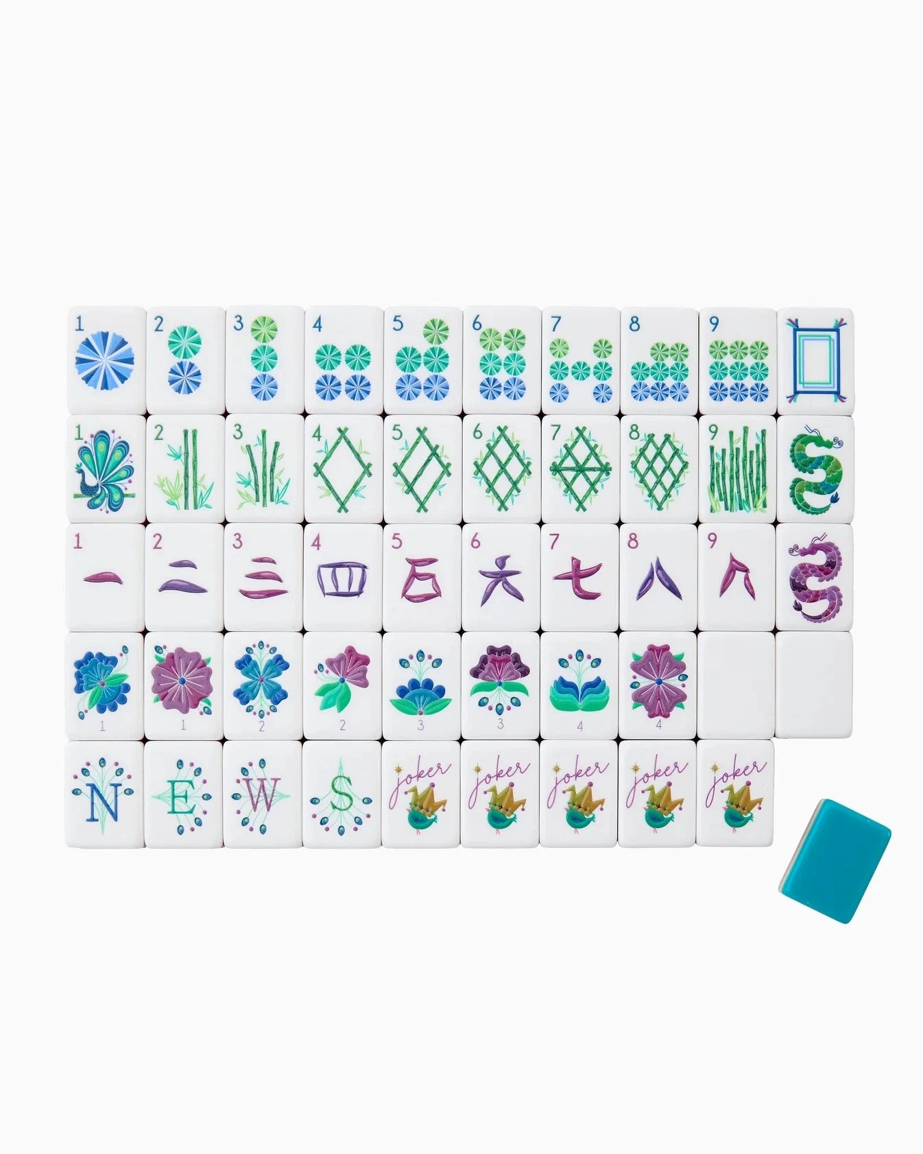 Lagoon Mahjong Tiles Home Decor - Games Oh My Mahjong 