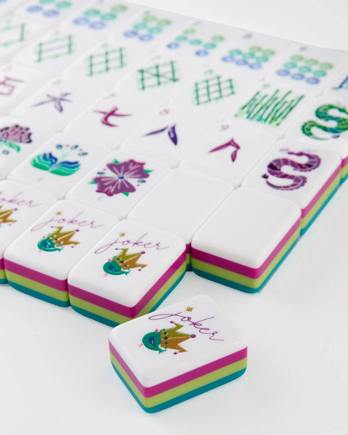 Lagoon Mahjong Tiles Home Decor - Games Oh My Mahjong 