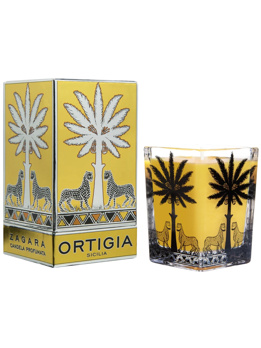 Large Zagara Square Candle Candles & Diffusers - Candles Ortigia 