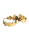 Hammered Gold 30MM Hoop Earrings Earrings Laura Foote Designs 