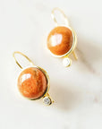 Tini Mini Drop Earrings Sponges Coral/CZ Earrings Laura Foote Designs 
