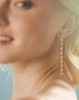 Trails Drop Earrings CZ Earrings Laura Foote Designs 