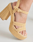 Lacye Heels Natural Woven Shoes - Sandals - Heeled Sandals Dolce Vita 