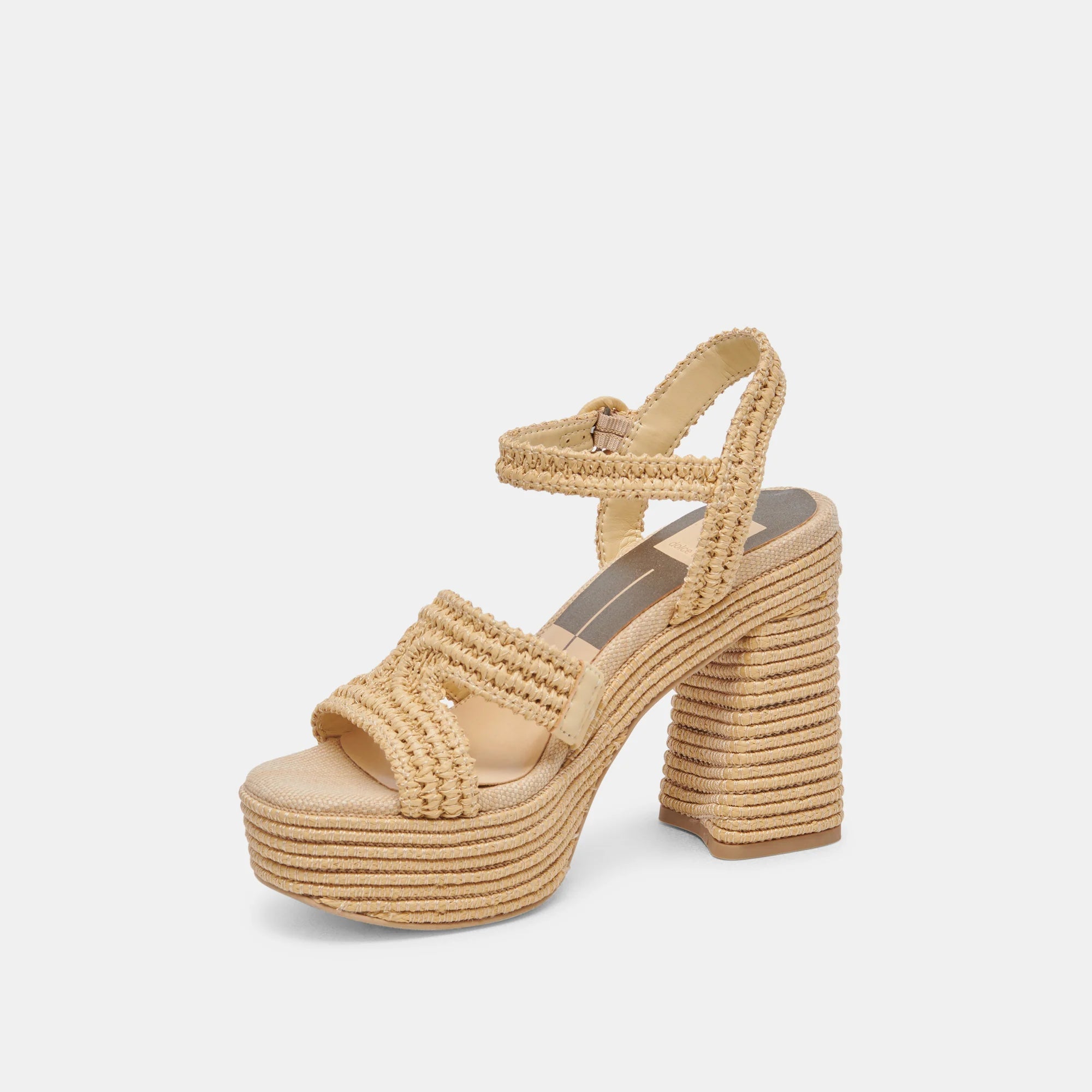 Lacye Heels Natural Woven Shoes - Sandals - Heeled Sandals Dolce Vita 