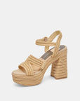 Lacye Heels Natural Woven Shoes - Sandals - Heeled Sandals Dolce Vita 