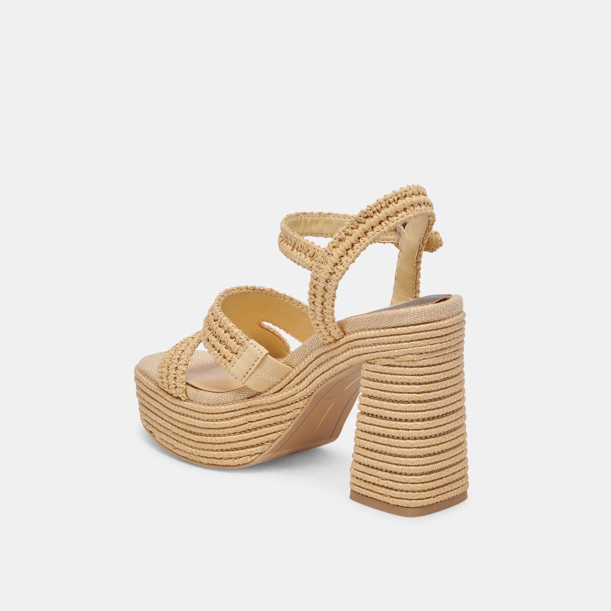 Lacye Heels Natural Woven Shoes - Sandals - Heeled Sandals Dolce Vita 