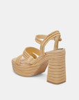 Lacye Heels Natural Woven Shoes - Sandals - Heeled Sandals Dolce Vita 