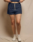 Layla Navy Shorts perfectwhitetee 