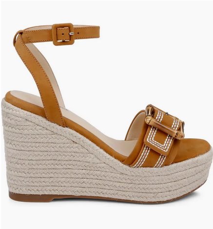 Aurore Sandal Buckskin Shoes - Wedges - Espadrille L'Agence Shoes 