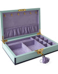 Le Wink Lacquer Jewelry Box Blue/Lavender