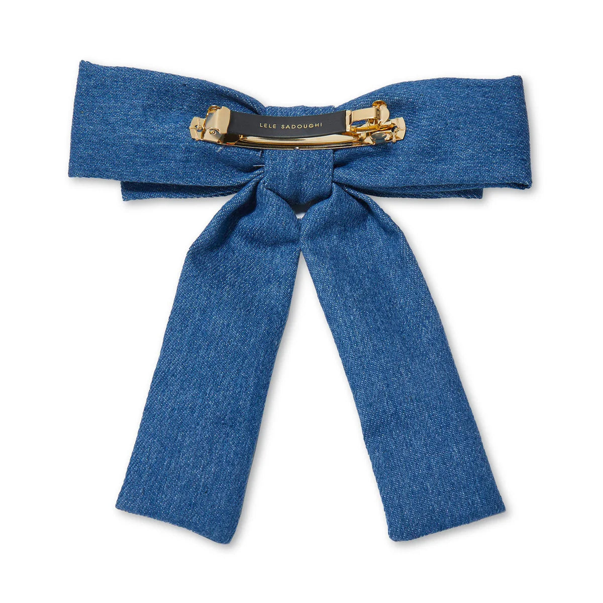 Antoinette Bow Barrette Light Denim Accessories - Beauty & Hair Lele Sadoughi 