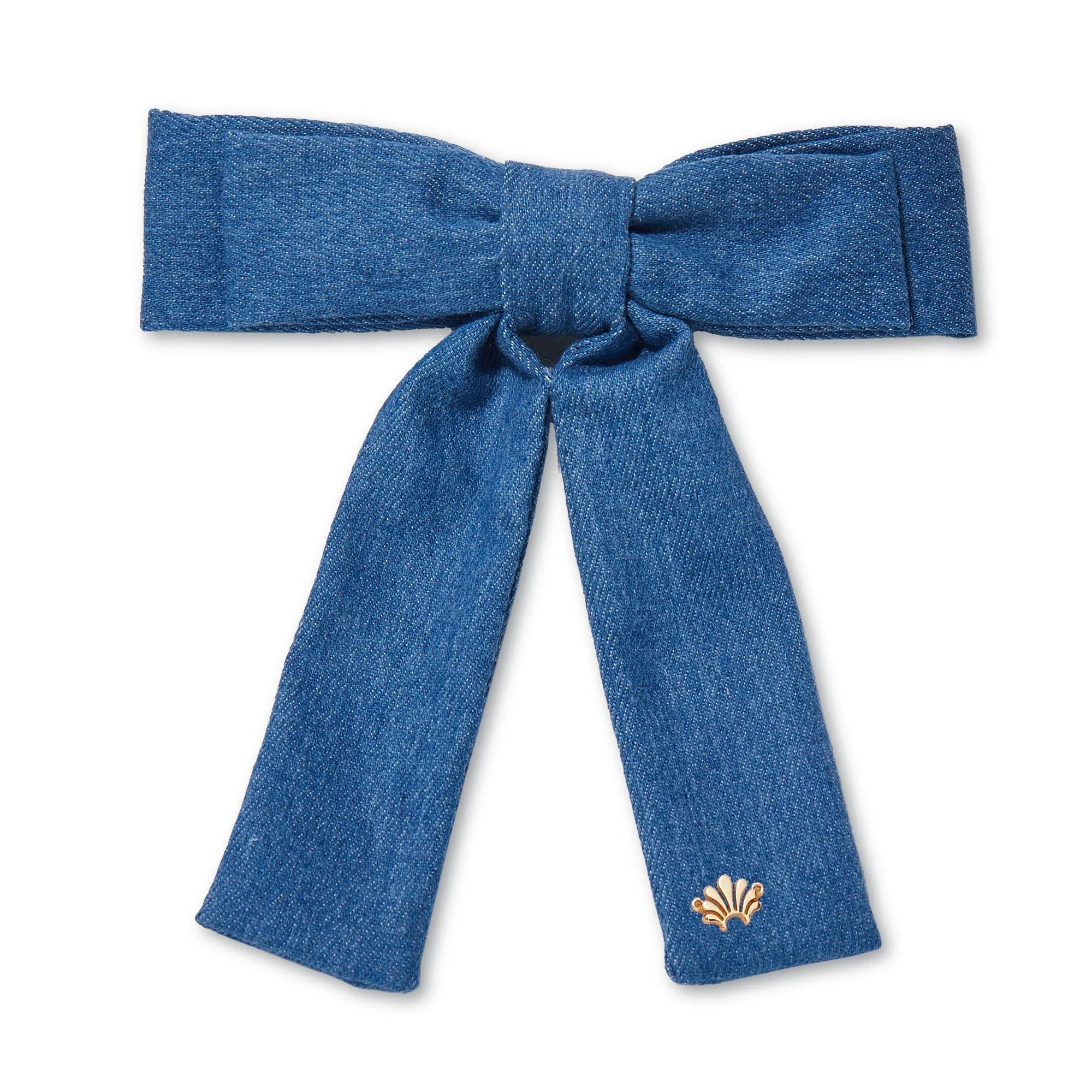 Antoinette Bow Barrette Light Denim Accessories - Beauty & Hair Lele Sadoughi 