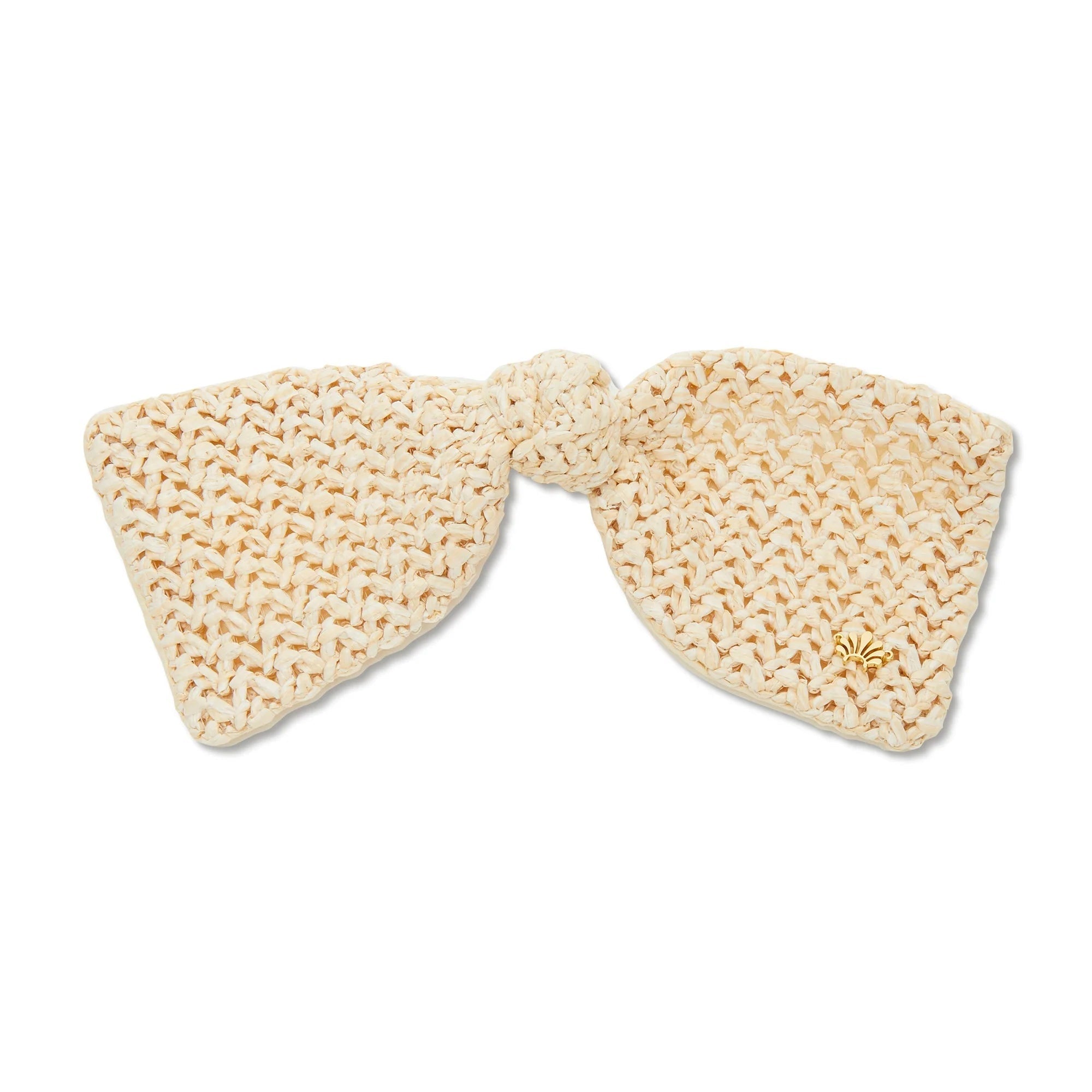 Raffia Bow Barrette Ivory Accessories - Beauty &amp; Hair Lele Sadoughi 