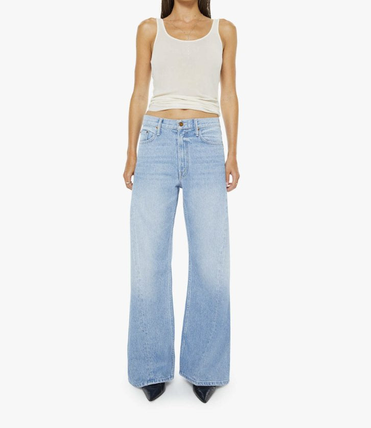 The Lemon Twist Sneak Munchies Denim - Flare & Wide Leg Mother 