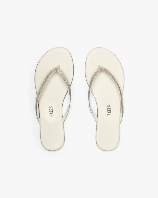 Infinity Lily Cream Sandals - Flip Flops Tkees 