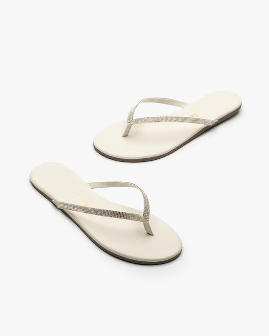 Infinity Lily Cream Sandals - Flip Flops Tkees 