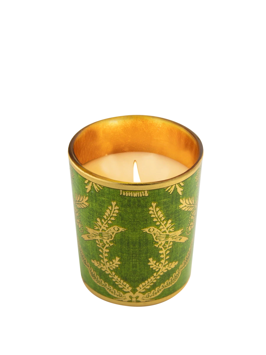 Small Lime di Sicilia Decorated Candle Candles & Diffusers - Candles Ortigia 