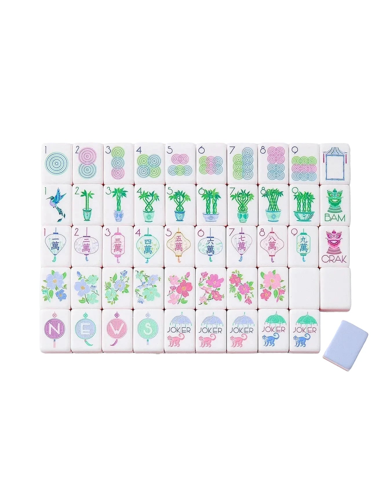 Luminaire Mahjong Tiles Home Decor - Games Oh My Mahjong 