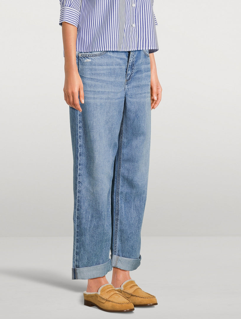 Carter Mule Suede Shearling Caramel Flats - Mule rag &amp; bone 