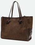 Large Marcella Cord Espresso Tote & Satchel Gianni Chiarini 
