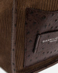 Large Marcella Cord Espresso Tote & Satchel Gianni Chiarini 