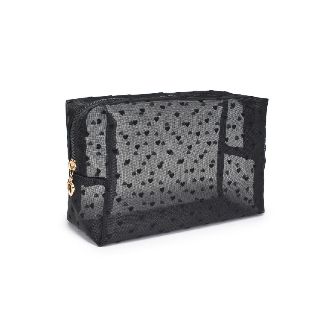 See Through Cosmetic Pouch Black Cosmetic UE 