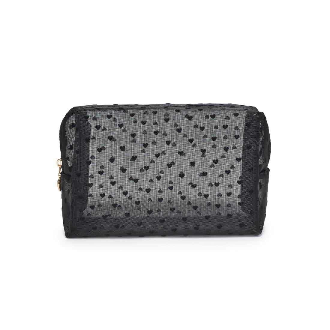 See Through Cosmetic Pouch Black Cosmetic UE 