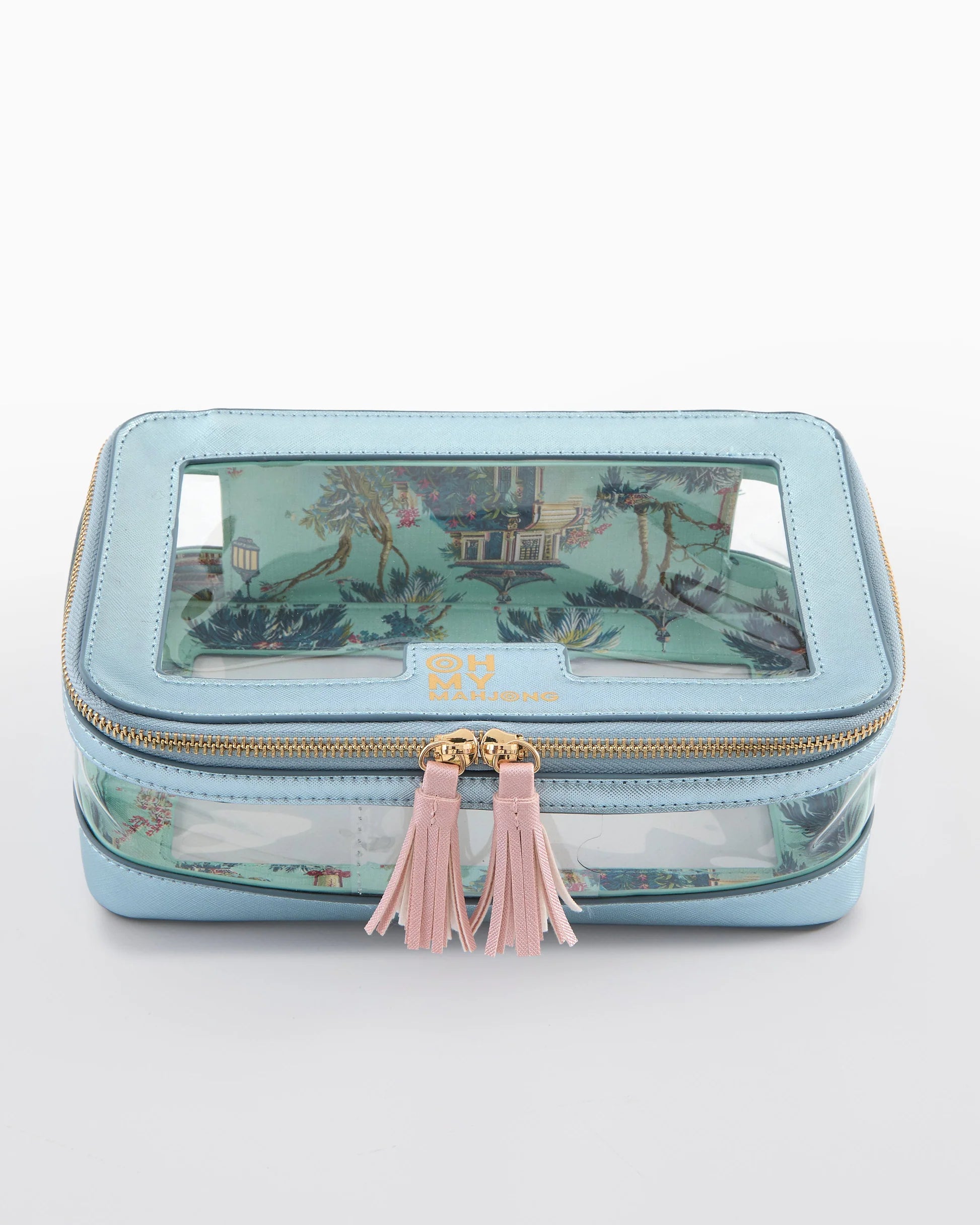 Tile Storage Bag Metallic Light Blue