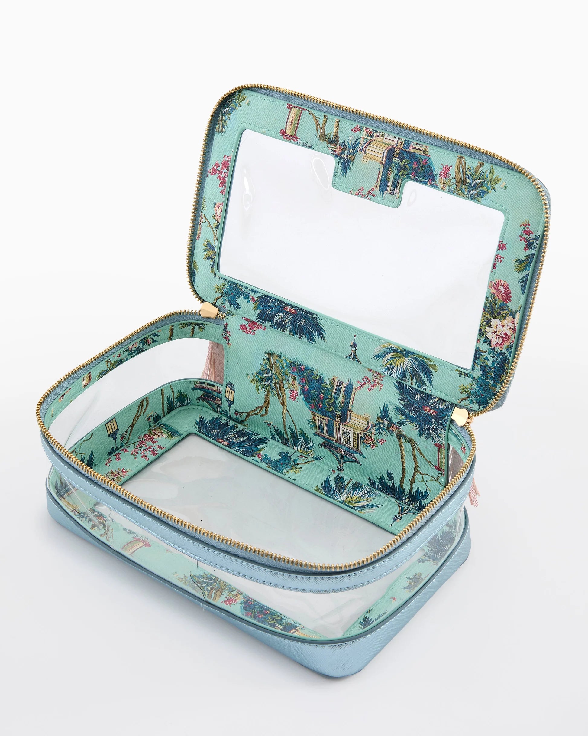 Tile Storage Bag Metallic Light Blue