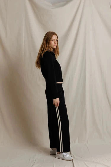 Milana Travel Track Jacket True Black Tops - Sweatshirts perfectwhitetee 