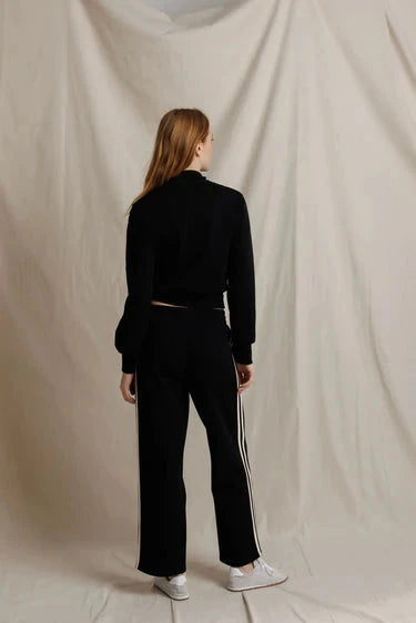 Milana Travel Track Jacket True Black Tops - Sweatshirts perfectwhitetee 