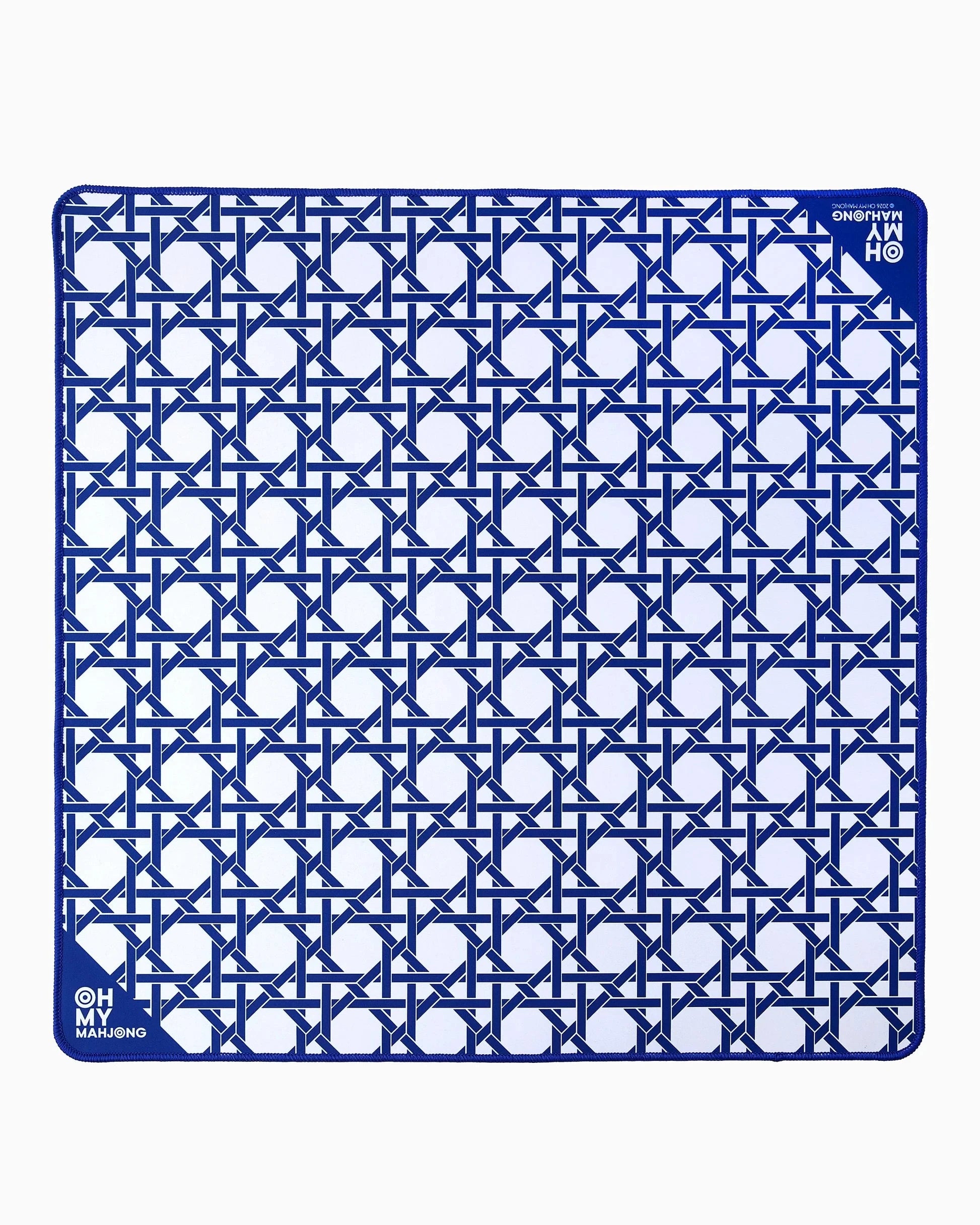 Mini Blue Cane Mat in Tube Home Decor - Games Oh My Mahjong 
