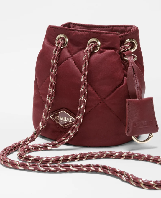 Mini Frankie Bucket Bag Claret