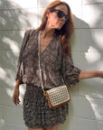 Mini Mia Summer Rattan Chalk Handbags - Crossbody Kempton 