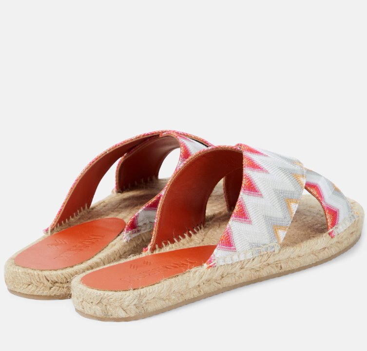 Harlow Wave Pink Sandals - Flat Sandals Missoni 