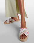 Harlow Wave Pink Sandals - Flat Sandals Missoni 