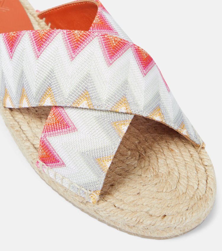 Harlow Wave Pink Sandals - Flat Sandals Missoni 