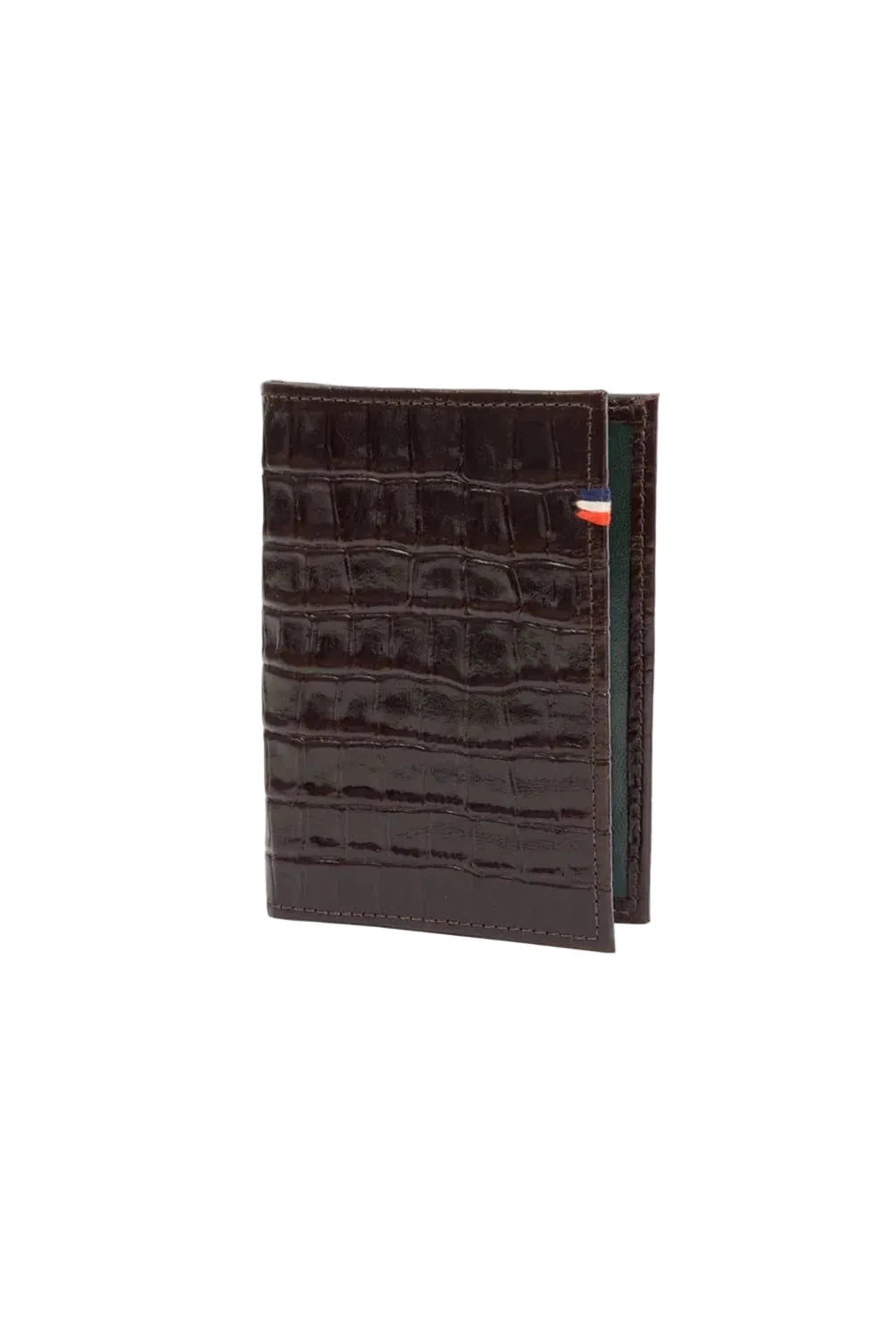 Passport Sleeve Roma Croco Mahogany Wallets Clare V. 