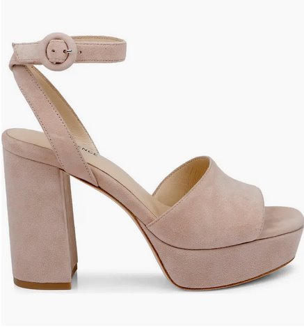 Andree Sandal Suede Pecan Shoes - Sandals - Heeled Sandals L'Agence Shoes 